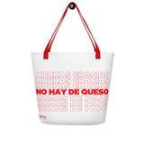 No Hay De Queso Large Tote Bag