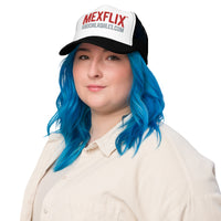 Foam trucker MexFlix Official Flat Embroidery hat