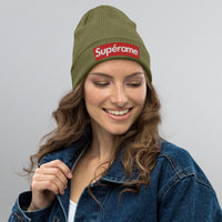 Supérame Organic ribbed beanie