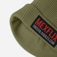 MexFlix Branded Organic ribbed beanie