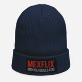 MexFlix Branded Organic ribbed beanie