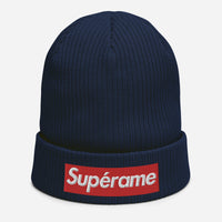 Supérame Organic ribbed beanie