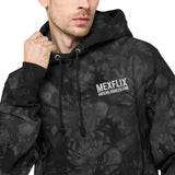 MexFlix Logo Unisex Champion tie-dye hoodie