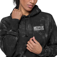 MexFlix Logo Unisex Champion tie-dye hoodie